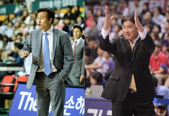 20150923 창원 LG 김진 감독 안양 KGC인삼공사 김승기 감독대행