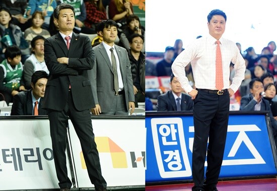 20151121 원주 동부 김영만 감독 서울 SK 문경은 감독